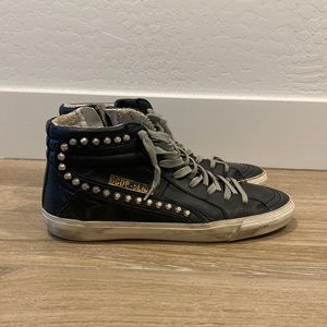 Golden Goose studded slide